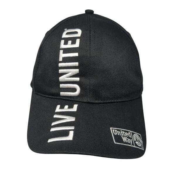 Live United United Way Baseball Cap Black OS Adjustable Embroidered K-Products - Picture 1 of 10